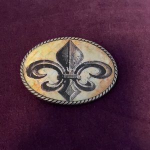 Loopty Loo Fleur de Lis Belt Buckle